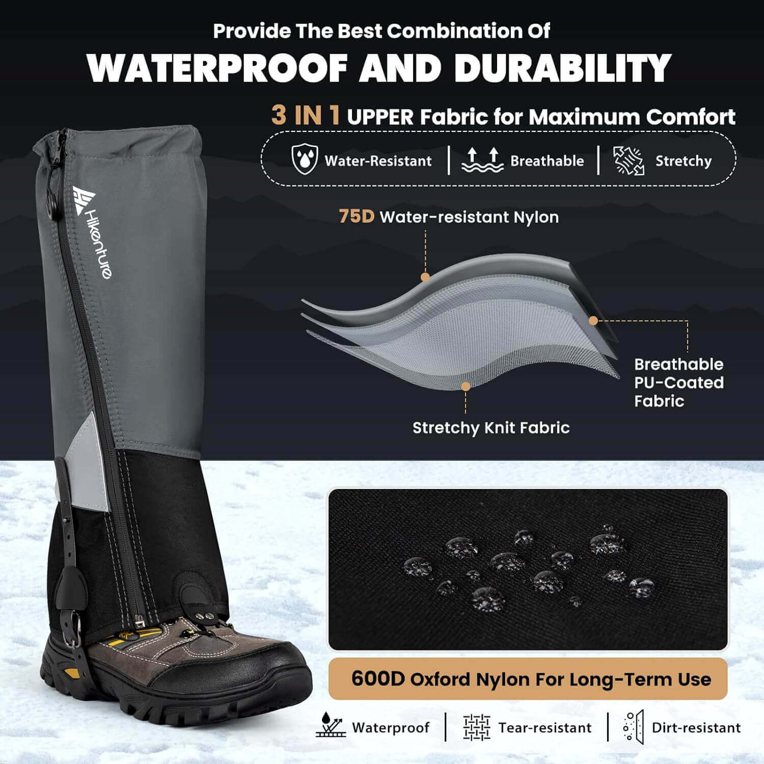 Shop The Latest >Hiking Waterproof, Leg Gaiters with Upgraded Zipper Design > *Only $33.74*> From The Top Brand > *Hikenturel* > Shop Now and Get Free Shipping On Orders Over $45.00 >*Shop Earth Foot*