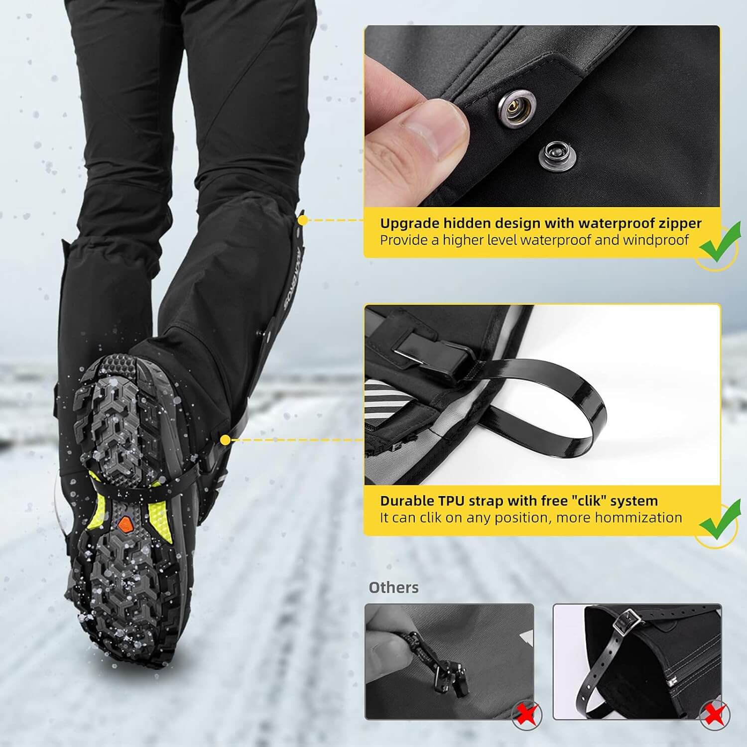 Shop The Latest >ROCKBROS Snow Boot Leg Gaiters Waterproof Hiking Gaiters > *Only $33.99*> From The Top Brand > *Rockbrosl* > Shop Now and Get Free Shipping On Orders Over $45.00 >*Shop Earth Foot*