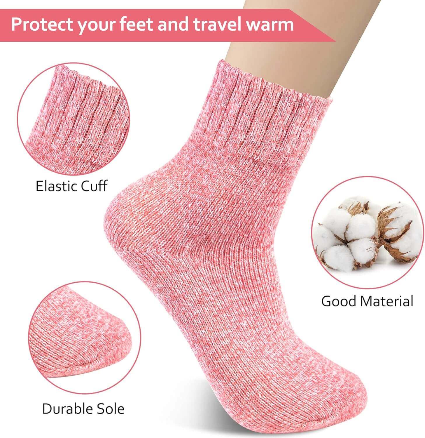 Shop The Latest >5 Pack Women's Thick Knit Wool Socks Winter Warm Socks > *Only $21.59*> From The Top Brand > *Senker Fashionl* > Shop Now and Get Free Shipping On Orders Over $45.00 >*Shop Earth Foot*