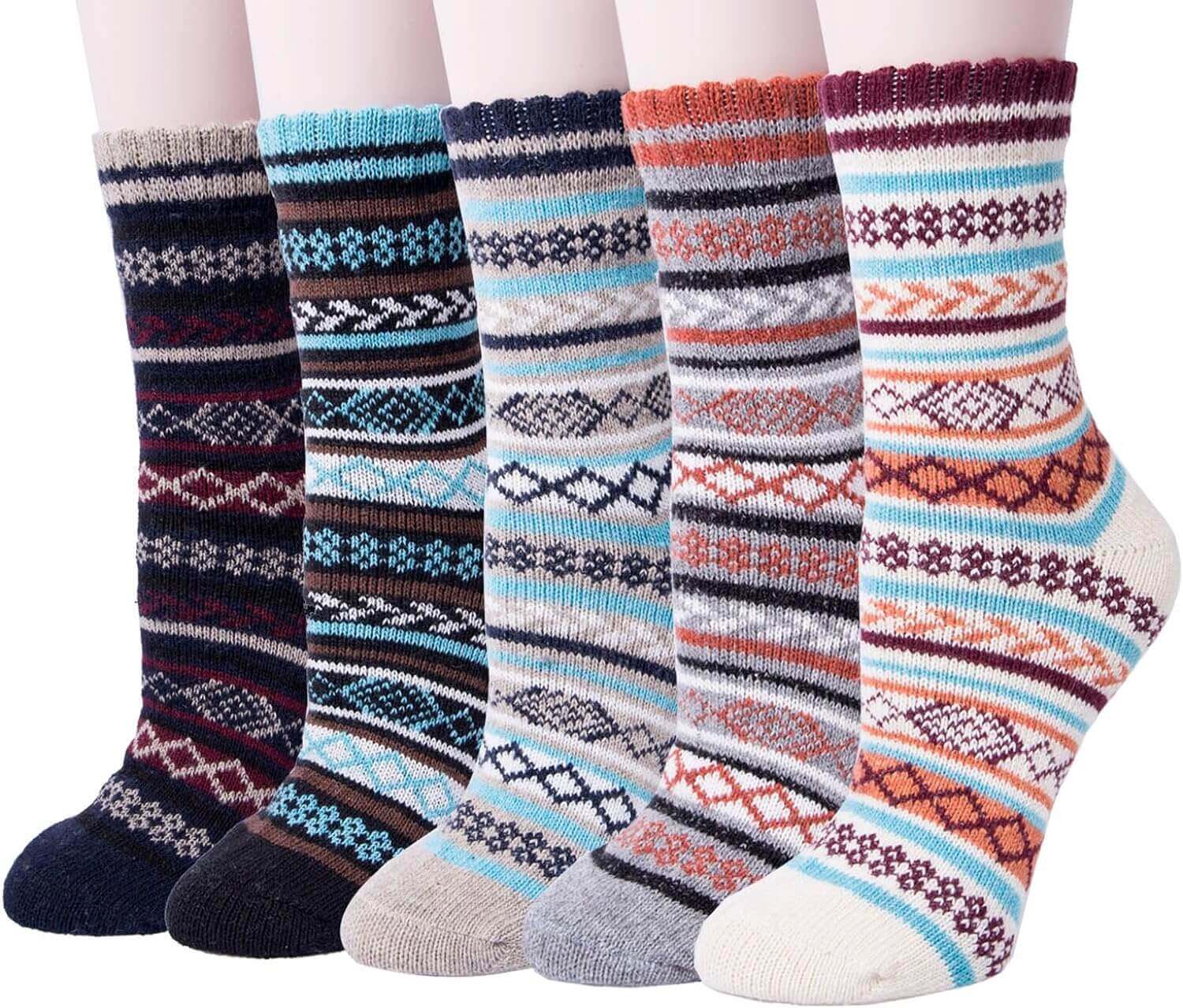 Shop The Latest >5 Pack Women's Thick Knit Wool Socks Winter Warm Socks > *Only $22.80*> From The Top Brand > *Senker Fashionl* > Shop Now and Get Free Shipping On Orders Over $45.00 >*Shop Earth Foot*