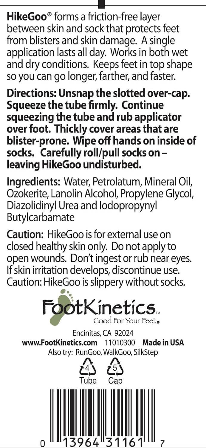Shop The Latest >HikeGoo Blister Prevention Cream Specifically Formulated for Feet > *Only $16.19*> From The Top Brand > *HikeGool* > Shop Now and Get Free Shipping On Orders Over $45.00 >*Shop Earth Foot*